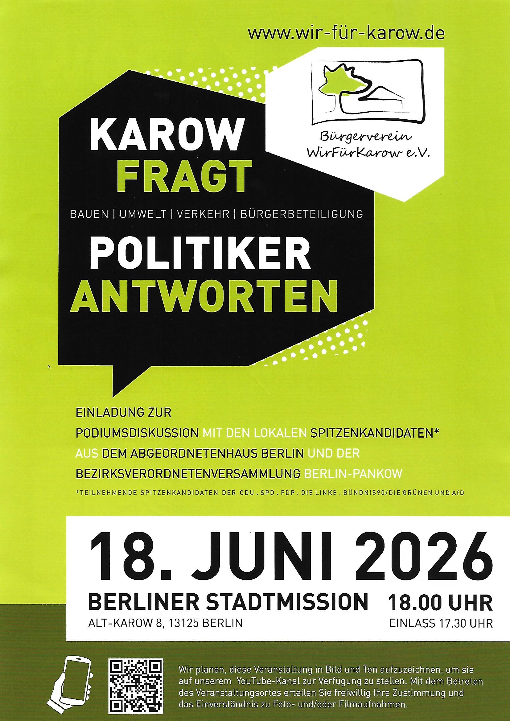 Veranstaltung Karow am 18. Juni 2026 - Seite 1