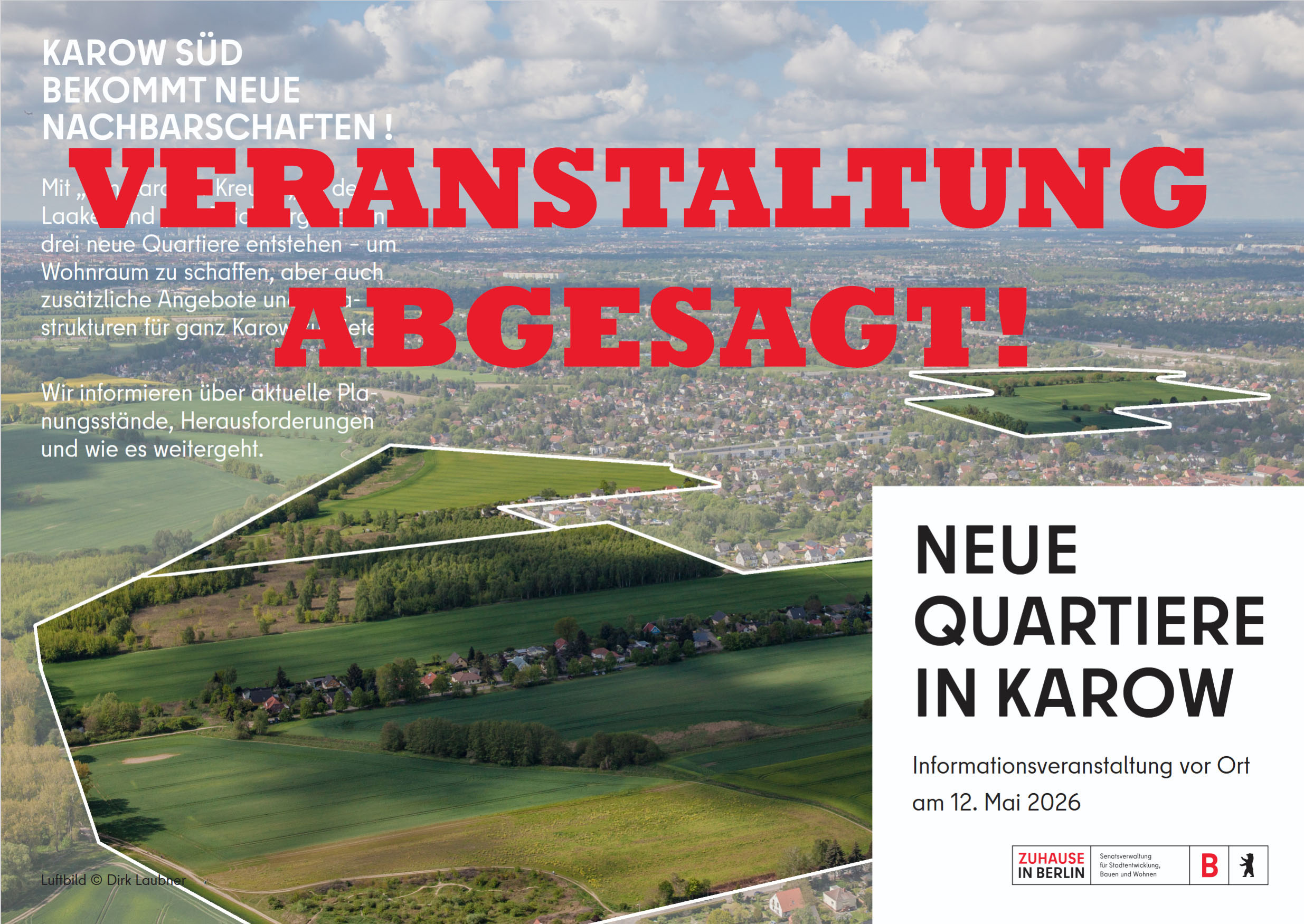 Informationsveranstaltung Karow am 12. Mai 2026 